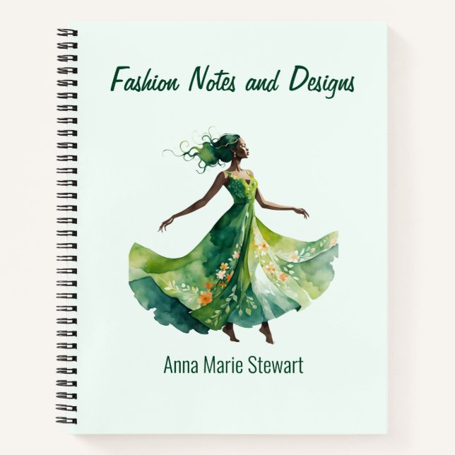 Personalised Fashion Sketch Book (Front)