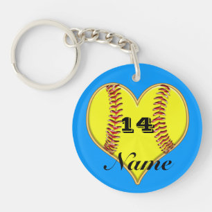 Personalised Fastpitch Softball Keychains