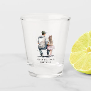 Personalised Father and Daughter (3) Shot Glass
