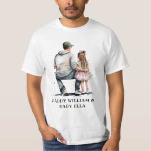 Personalised Father and Daughter (3) T-Shirt
