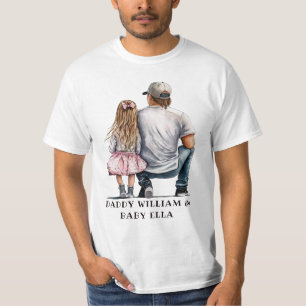 Personalised Father and Daughter (4) T-Shirt