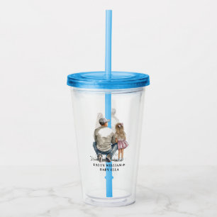 Personalised Father and Daughter (5) Acrylic Tumbler