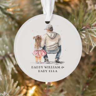 Personalised Father and Daughter (6) Ornament
