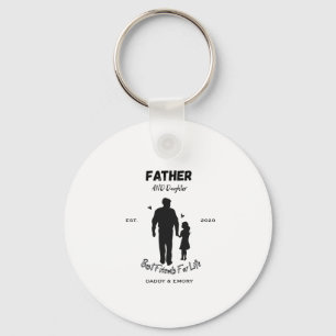 Personalised Father and Daughter Best Friends For  Key Ring