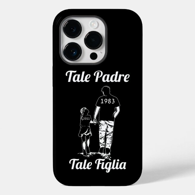 Personalised Father And Daughter Name Fathers Day Case-Mate iPhone Case (Back)