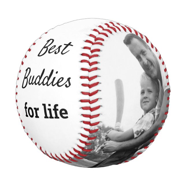 Personalised Father and Son Best Baseball Buddies (Angled)