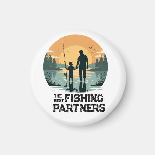 Personalised Father and Son Fishing Gift Magnet