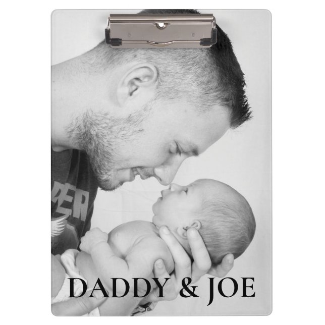 Personalised Father and Son Photo Clipboard (Front)