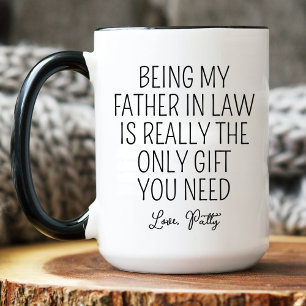Personalised Father In Law Birthday Gift Mug