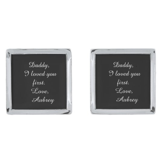personalised father of the bride cufflinks