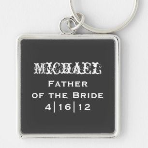 Personalised Father of the Bride Keychain