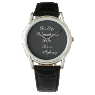Personalised "Father of the Bride" Leather Watch