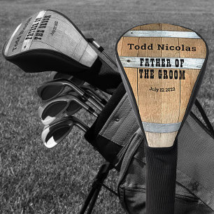 Personalised Father of the Groom Golf Head Cover