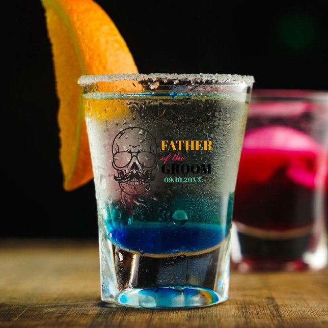 Personalised Father of the Groom Wedding Day Gift  Shot Glass (Creator Uploaded)