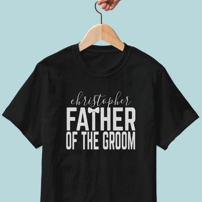 Personalised Father of the Groom Wedding T-Shirt (Add a name to this Father of the Groom t-shirt & check out the Wedding Shirts collection for more)