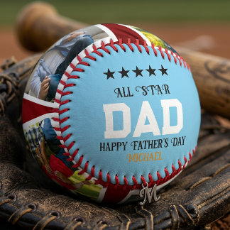 Personalised Father’s Day Baseball Photo Gift