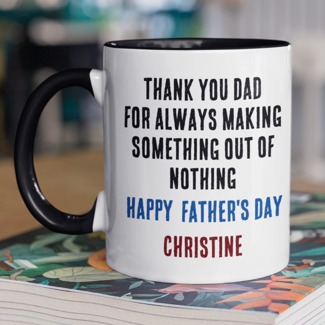 Personalised Father’s Day Mug with Custom Message (Creator Uploaded)