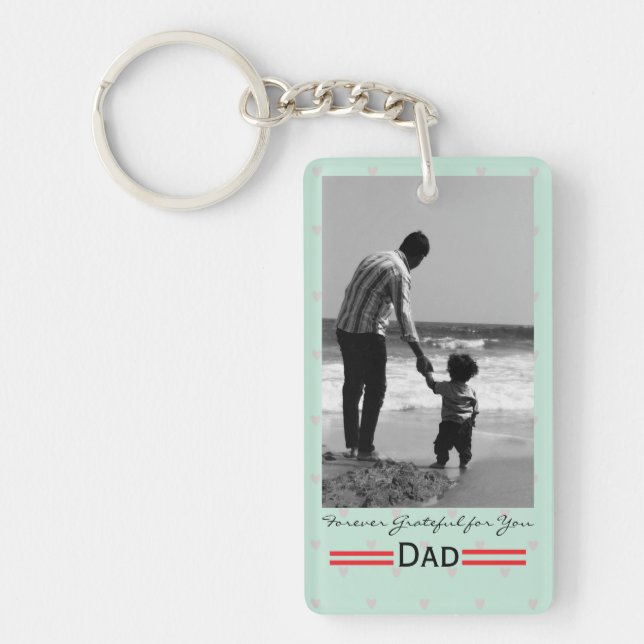 Personalised Father’s Day Photo Keychain (Front)