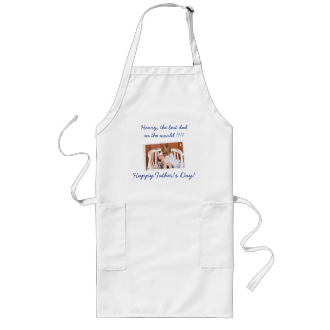 Personalised Fathers Day Aprons ADD YOUR PHOTO (Front)