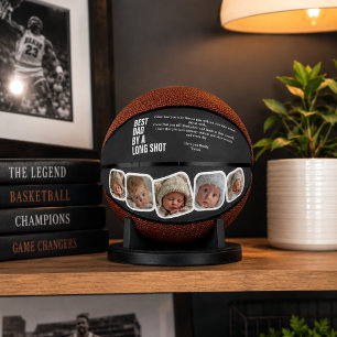 Personalised Fathers Day Best Dad By A Long Shot Mini Basketball