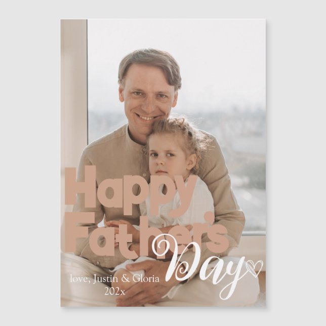 Personalised Fathers Day, best dad ever gift (Front)