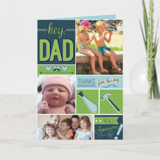 Personalised Fathers Day Card with Photos