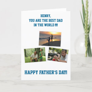 Personalised Fathers Day Cards ADD YOUR PHOTO