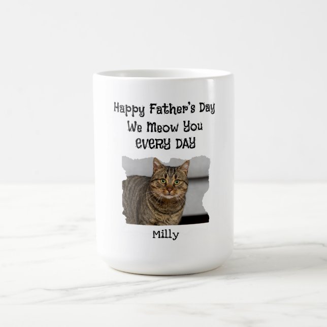 Personalised Father's Day Cat Mug (Center)