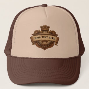 Personalised Father's Day Crown & Shield  Trucker Hat