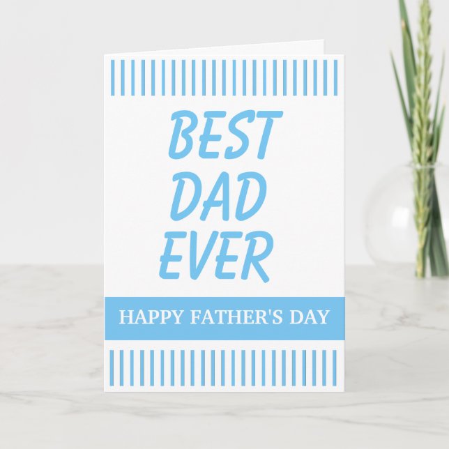 Personalised Father's Day Folded Greeting Card (Front)