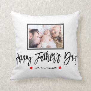 Personalised Fathers Day Gift for Dad Photo Cushion