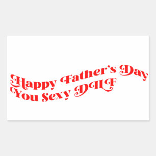 Personalised Father's Day Gift from Wife Rectangular Sticker