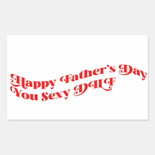Personalised Father's Day Gift from Wife Rectangular Sticker (Front)