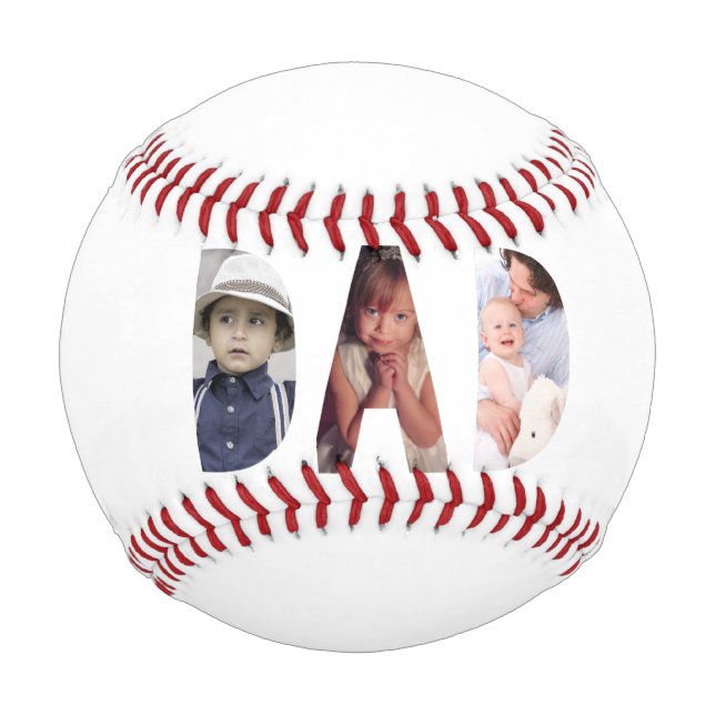Personalised Fathers Day Gifts DAD Custom Photo Baseball (Front)