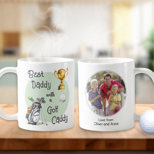Personalised Father's Day Golf Daddy Photo Coffee Mug
