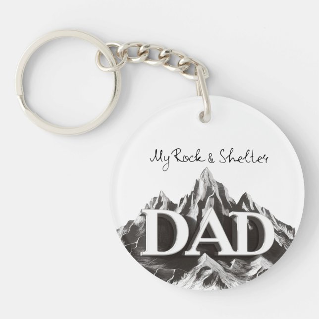 Personalised Fathers Day Keychain  (Front)