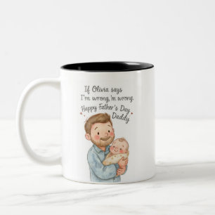 Personalised Father's Day Mug Gift for New Dad