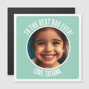 Personalised Father's Day Photo Best Dad Gift Magnetic Invitation