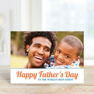 Personalised Father's Day Photo Card for Dad