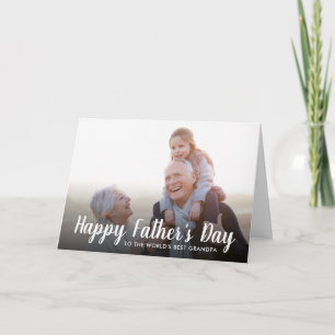Personalised Father's Day Photo Card for Grandpa