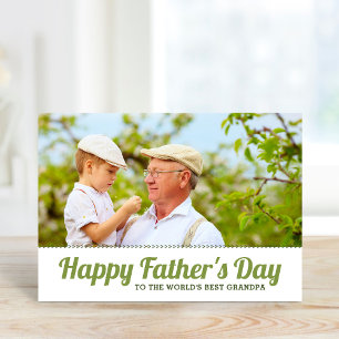 Personalised Father's Day Photo Card for Grandpa