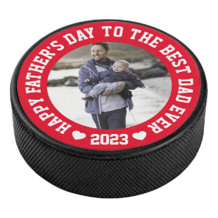 Personalised Father's Day Photo Hockey Puck