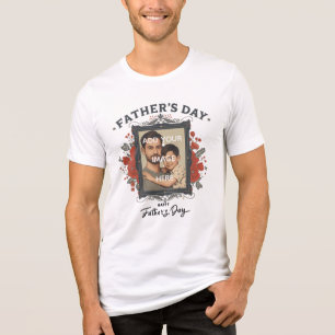 Personalised Father's Day Photo T-Shirt Tri-Blend Shirt
