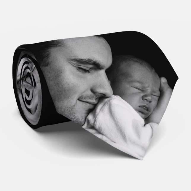 Personalised Father's Day Photo  Tie (Rolled)