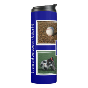 Personalised Father's Day SPORTS Custom Photos Thermal Tumbler