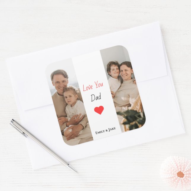 Personalised Father's Day Sticker | Dad Gift (Envelope)