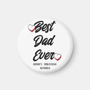 Personalised father's Day, two photo collage gift Magnet