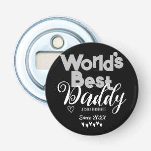 Personalised Fathers Day, world's best daddy gift Bottle Opener
