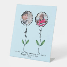 Personalised Fathers Garden Photo gift from kids