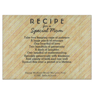 Personalised Faux Gold Wood Special Mother Cutting Board